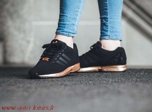 adidas zx flux noir rose gold